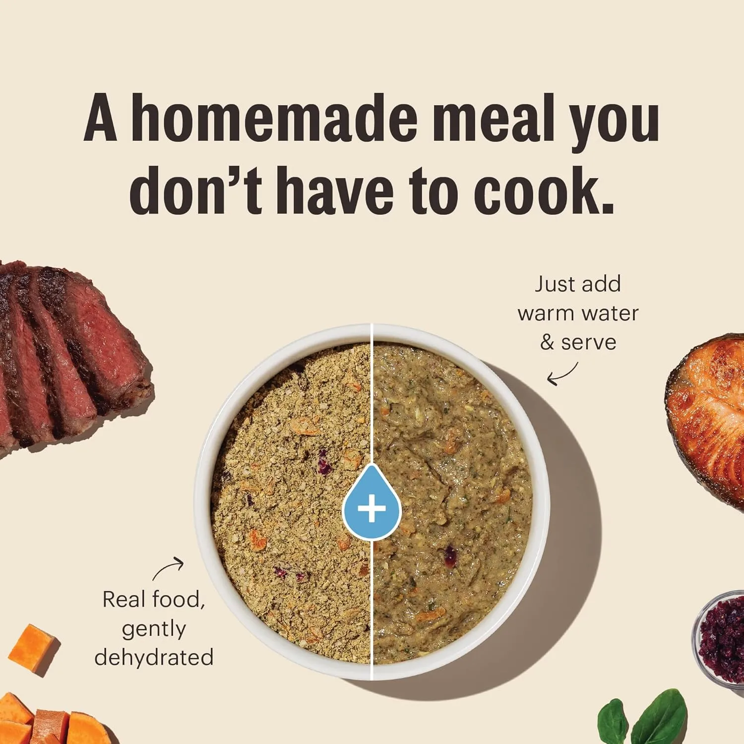 The Honest Kitchen Human Grade Dehydrated Grain Free Dog Food - Complete & Balanced Meal or Topper - Chicken 10 Pound (makes 40 Pounds)
