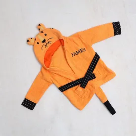 Tiger Bath Robe Orange