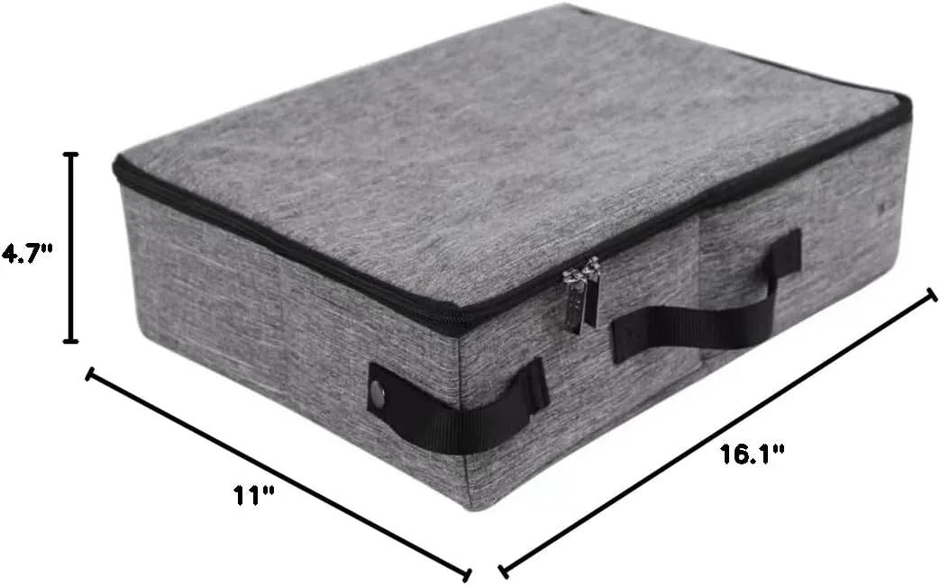 Travel Cat Litter Box with Lid and Handle Portable - Foldable Waterproof Travel Litter Box for Cats, Soft Standard Portable Collapsible Litter Carrier (with Lid, Grey)
