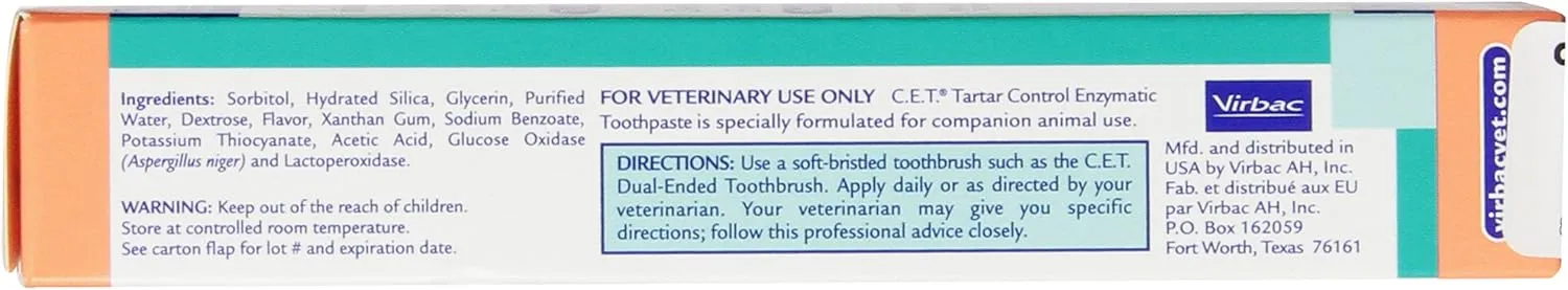 Virbac Toothpaste for Dogs and Cats, Seafood flavor