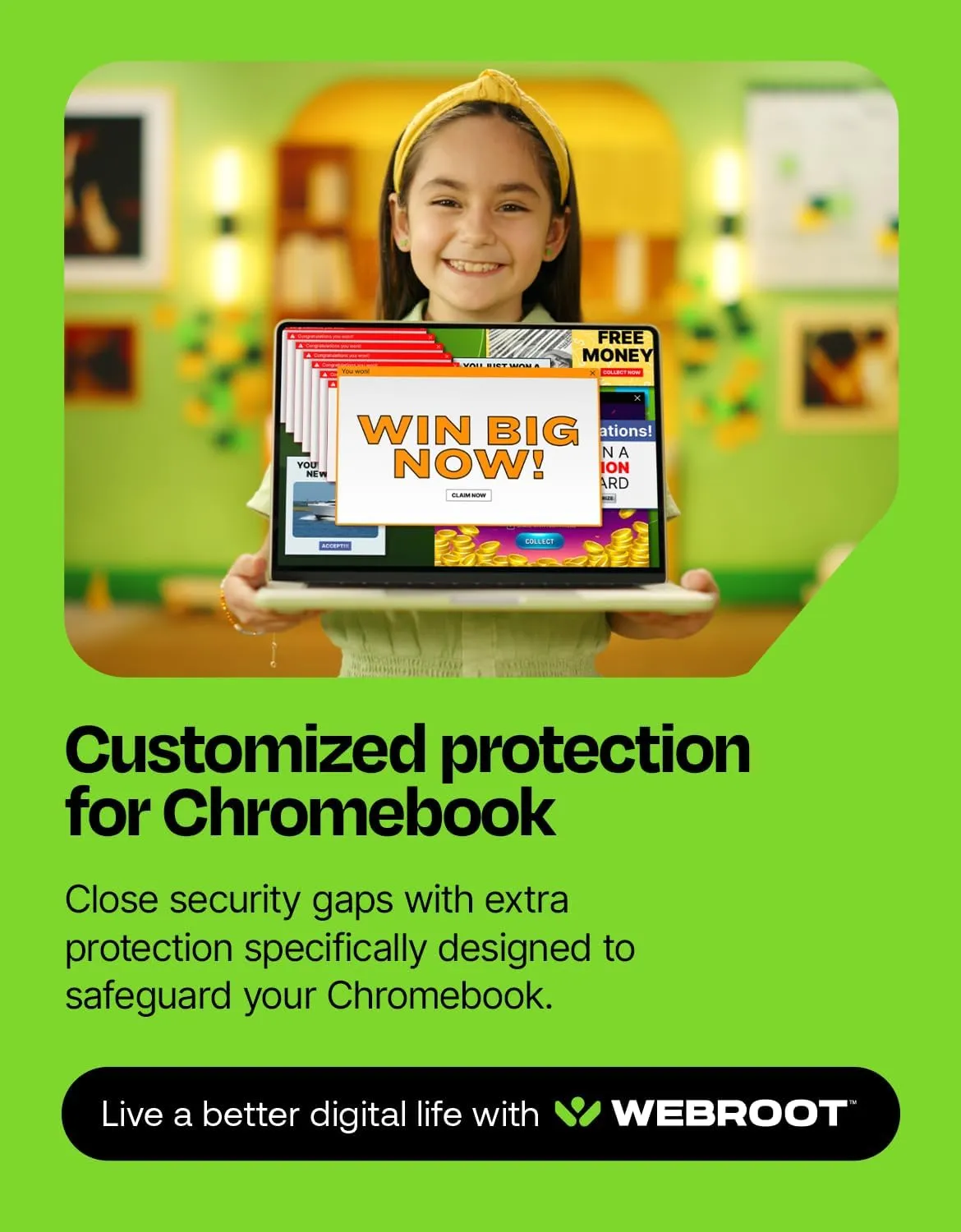 Webroot Internet Security Complete | Antivirus Software 2025 | 10 Device | 1 Year Download for PC/Mac/Chromebook/Android/IOS   Password Manager, Performance Optimizer