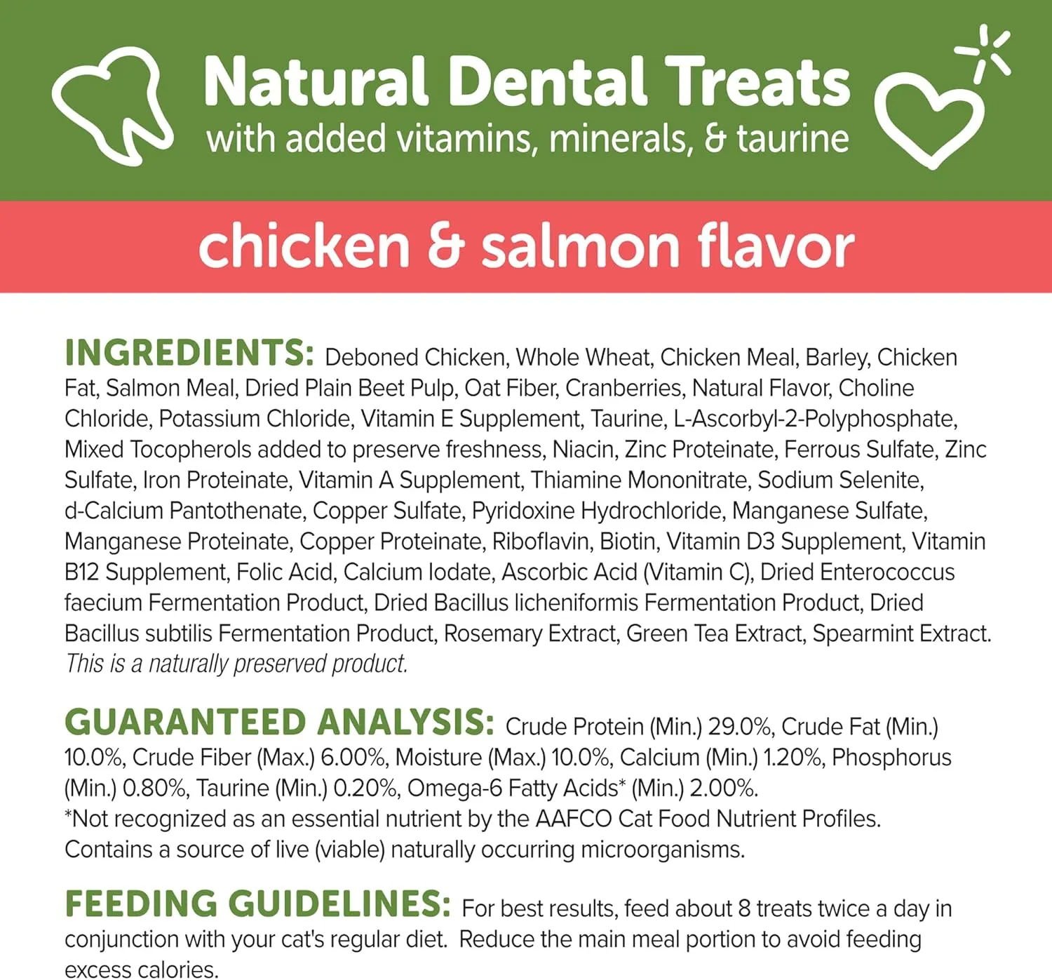 WHIMZEES Wellness Cat Dental Treats, Natural Chews, Chicken and Salmon Flavor, (4.5 Ounce Bag)