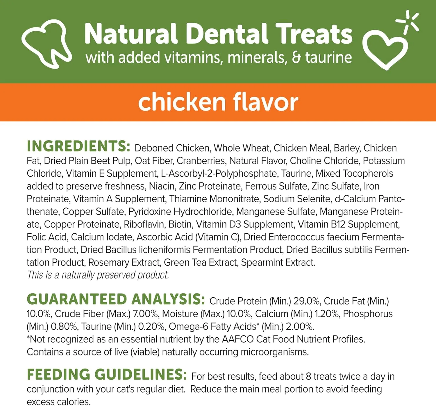 WHIMZEES Wellness Cat Dental Treats, Natural Chews, Chicken Flavor, (2 Ounce Bag)